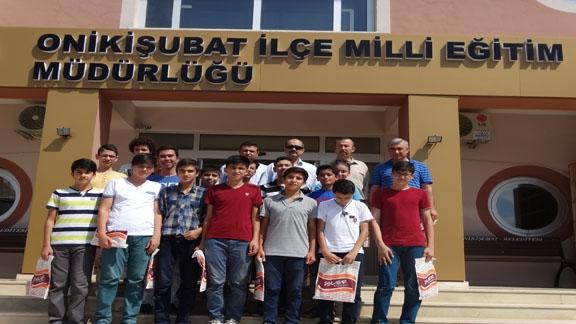 Osmangazi Ortaokulu Fen Lisesi Kazanan Öğrenciler İlçe Milli Eğitim Müdürünü Ziyaret Etti.