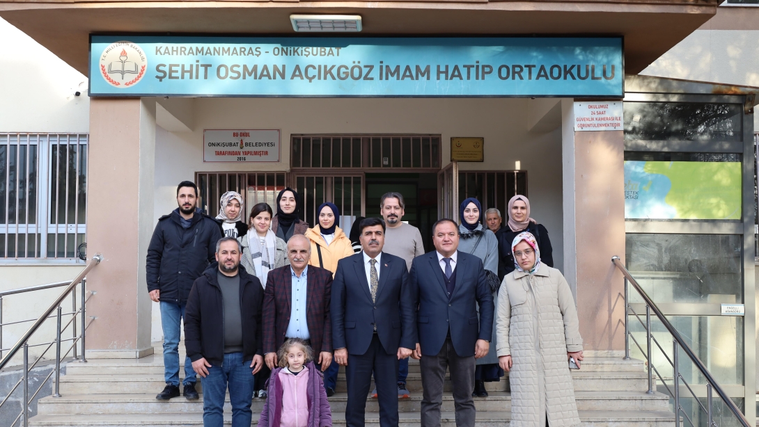 Harun Kurt ve Şerif Irmak'tan Şehit Osman Açıkgöz İmam Hatip Ortaokuluna Değerlendirme Ziyareti